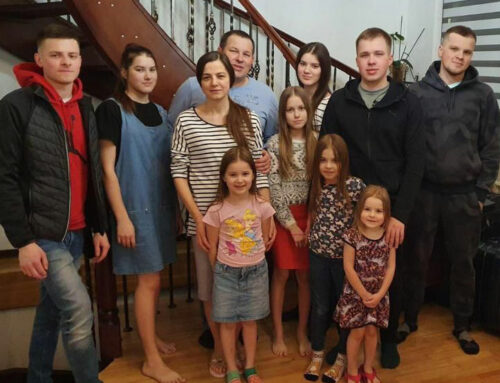 Escaping the war in Ukraine with 9 children